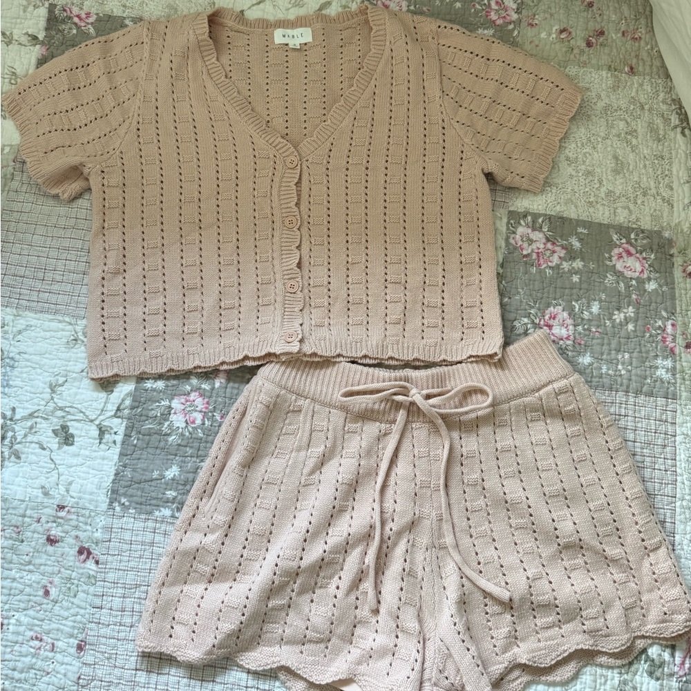 Cozy Girl 2 Piece Set - Blush